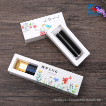 logotipo personalizado impreso caja de lápiz labial cajón para caja de embalaje cosmético